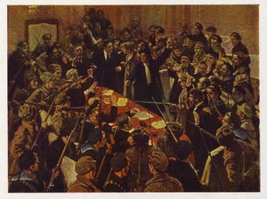 俄罗斯临时政府逮捕，彼得格勒，俄国革命1917年10月26日 作者 威廉·韦伯